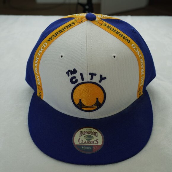 Hardwood Classics San Francisco Warriors "The City" Cap  Fitted M 7 1/4 - Picture 4 of 12